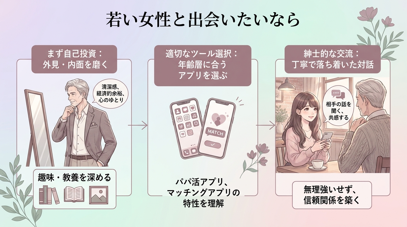 若い女性と出会いたいなら