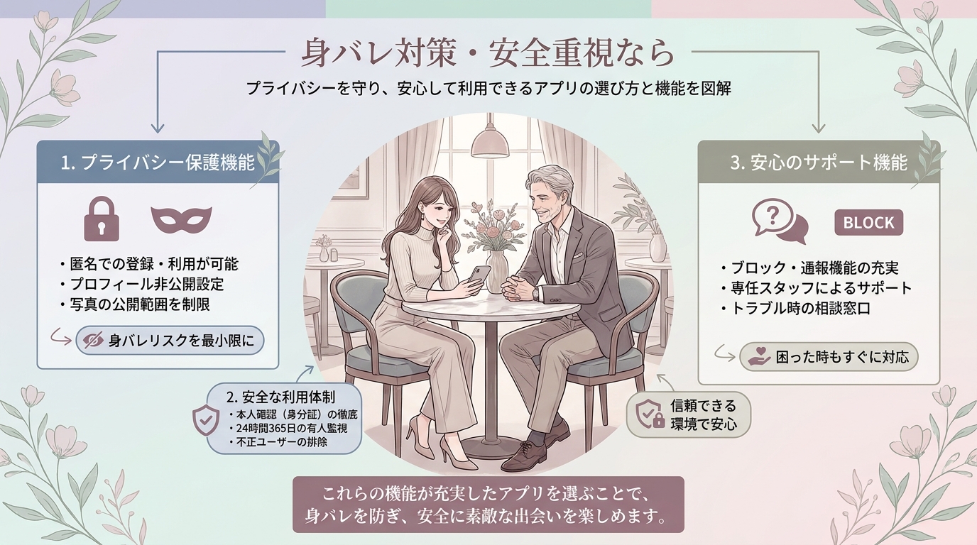 身バレ対策・安全重視なら