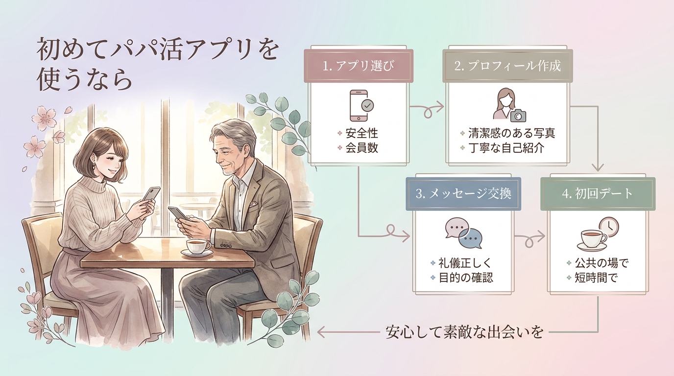 初めてパパ活アプリを使うなら