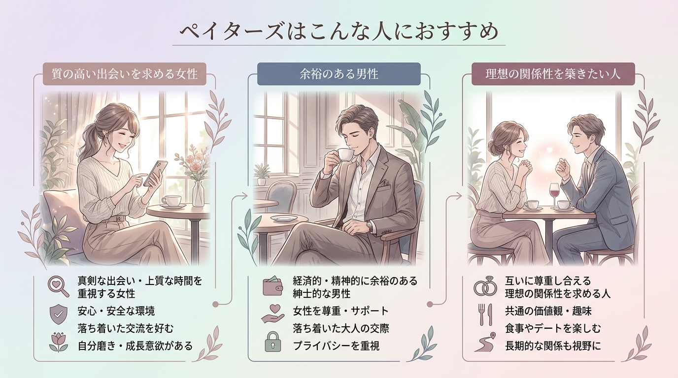 ペイターズはこんな人におすすめ