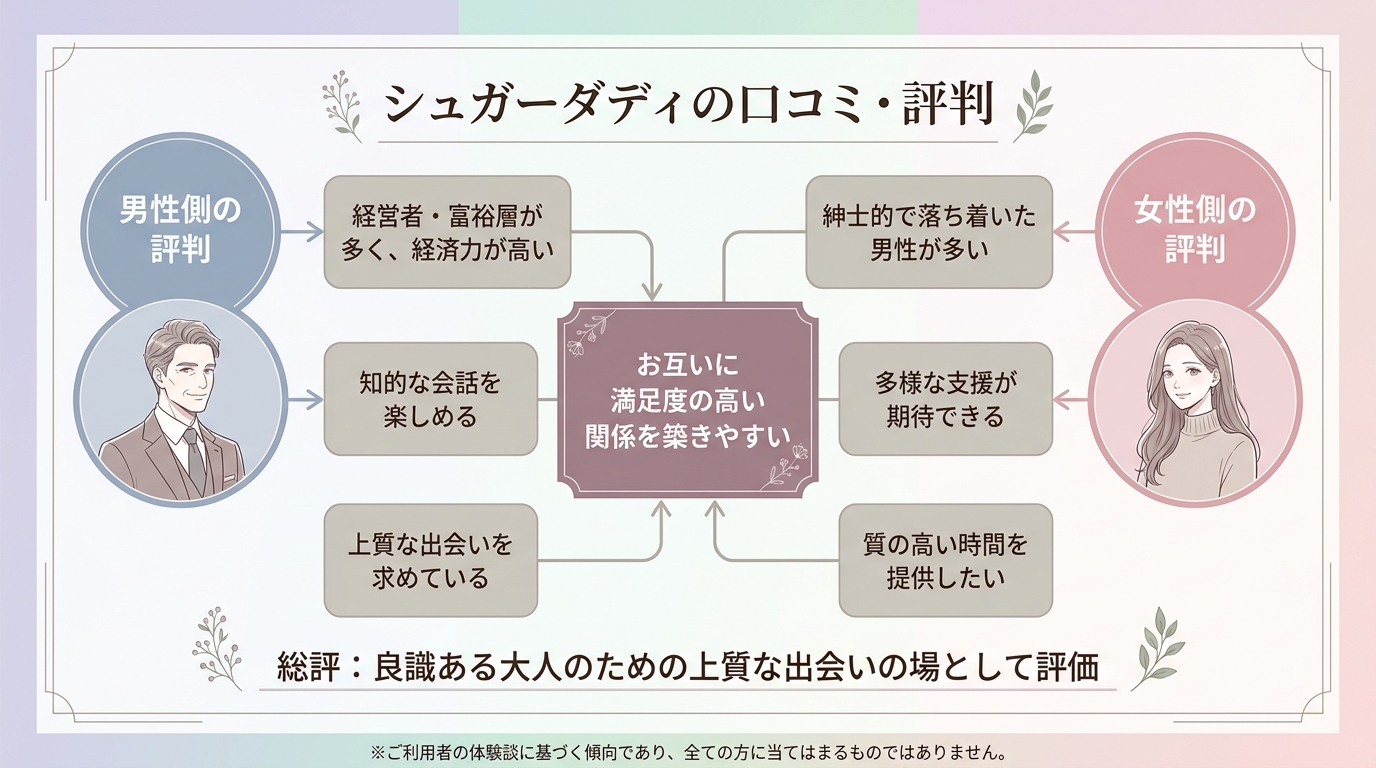 シュガーダディの口コミ・評判