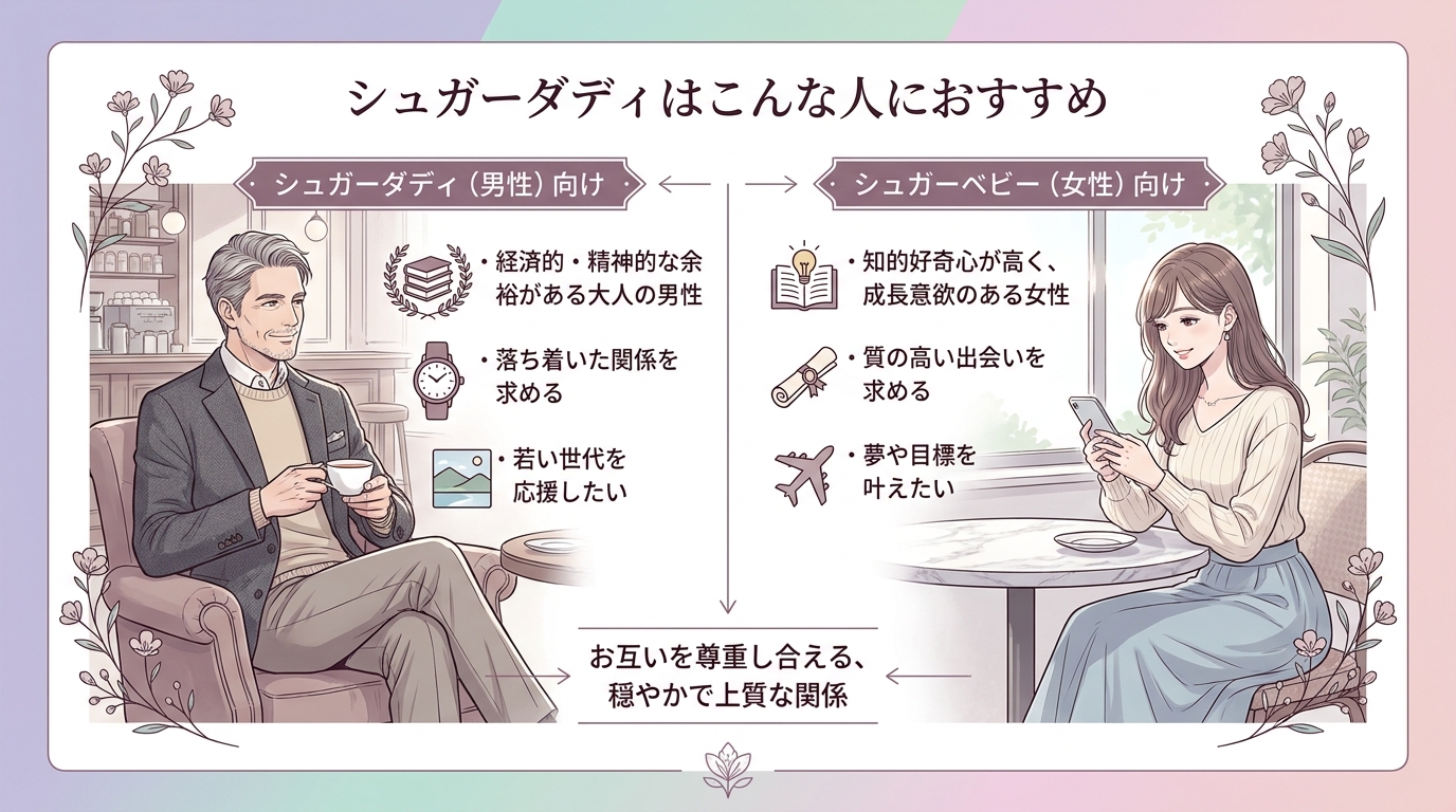 シュガーダディはこんな人におすすめ